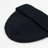 cableami - Linen-liked Finished Cotton Beanie - Black