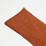 RoToTo - Washi / Recycled Cotton Rib Crew Socks - Light Orange