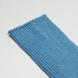 RoToTo - Washi / Recycled Cotton Rib Crew Socks - Sax