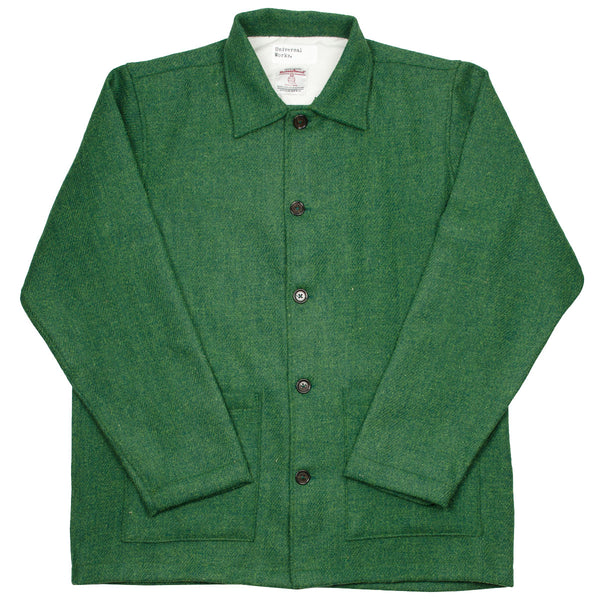 Universal Works - Easy Over Jacket Harris Tweed - Green