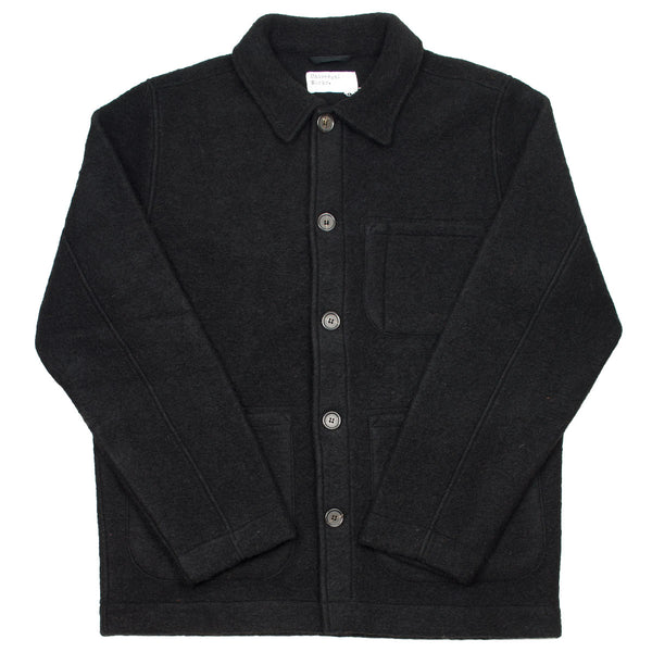 Universal Works - Field Jacket Wool Fleece - Black