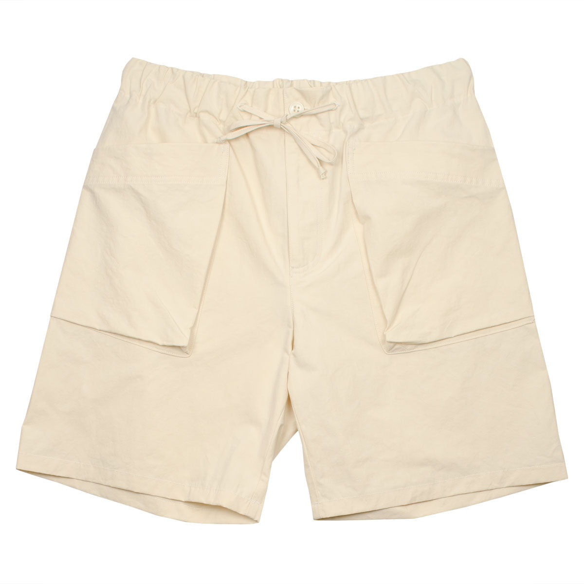 Arpenteur Cargo Shorts Cotton Linen Poplin Ecru