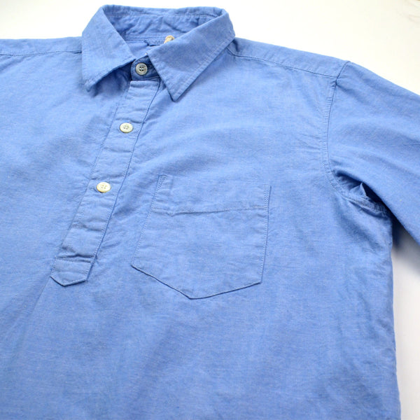 Arpenteur Grand P re Popover Shirt Blue Chambray