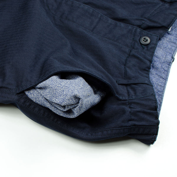 Arpenteur P tanque Work Pants Navy Cotton Herringbone