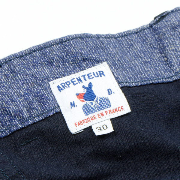 Arpenteur P tanque Work Pants Navy Cotton Herringbone