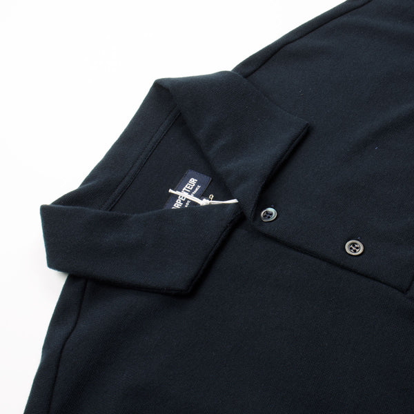 Arpenteur Polo Rachel Cotton Mesh Navy