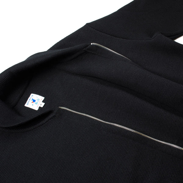 Arpenteur Roscoff Zipped Cardigan Black Wool Milano Knit