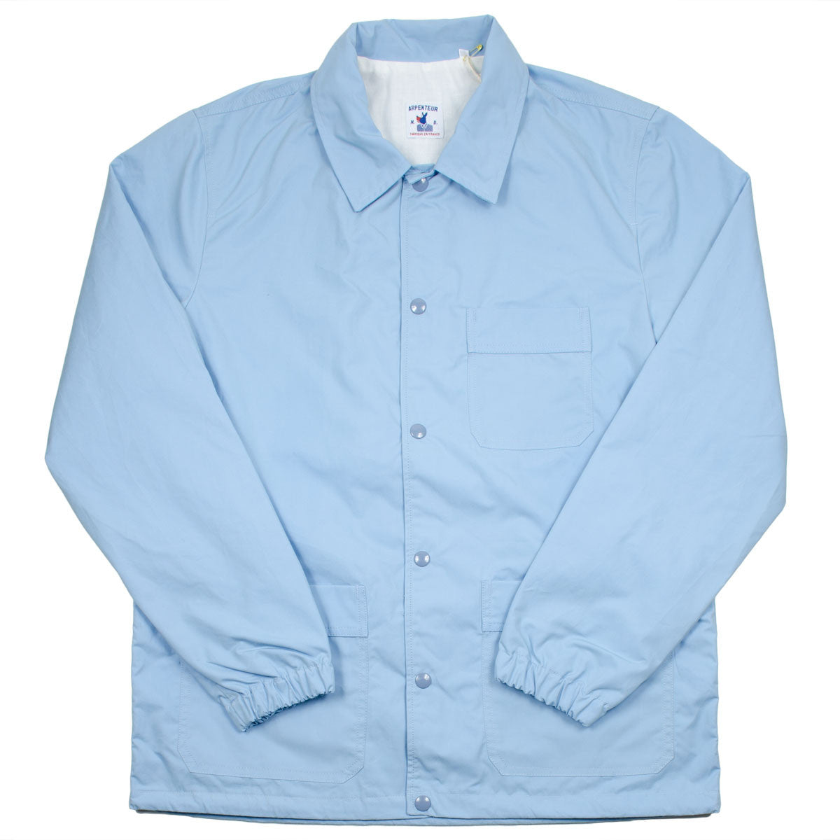 Arpenteur Stade Coach Jacket Light Blue Evian Sail Gabardine