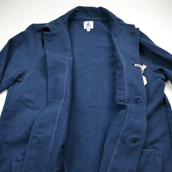 Arpenteur Tricot Jersey Jacket Navy Plain