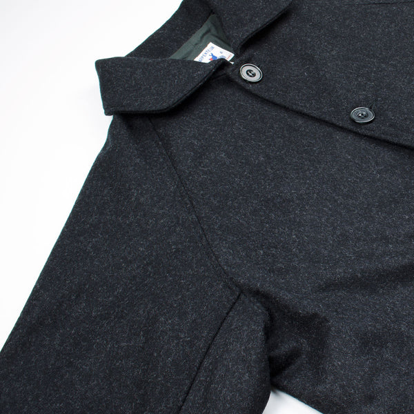 Arpenteur Utile Melton Wool Coat Charcoal