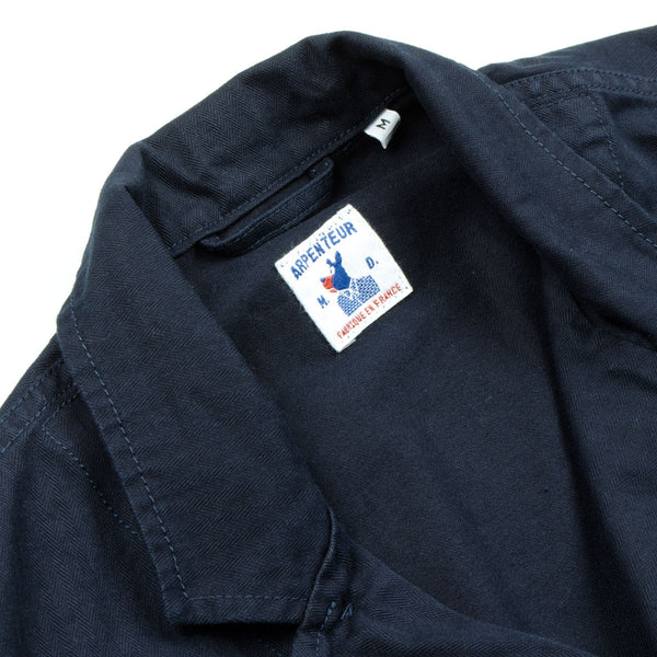 Arpenteur Villefranche Jacket Navy Cotton Herringbone