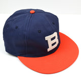 Ebbets Field Flannels – Brooklyn Bushwicks 1949 (Adjustable Cotton) – Navy / Orange