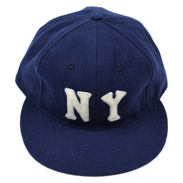 Ebbets - New York Black Yankees 1936 Cap (Fitted Wool Flannel) - Navy
