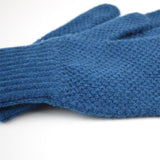 Hikaru Noguchi – Moss Stitch Gloves – Blue