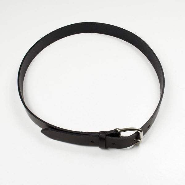 Natural Vegetable Leather and Silver Buckle Belt - laperruque