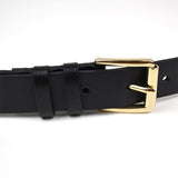 Maison Boinet - Slim Calf Leather Belt - Black