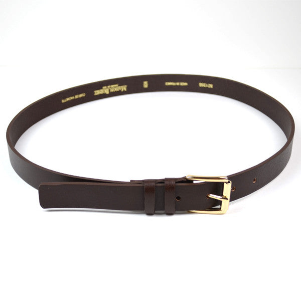Maison Boinet - Slim Calf Leather Belt - Brown