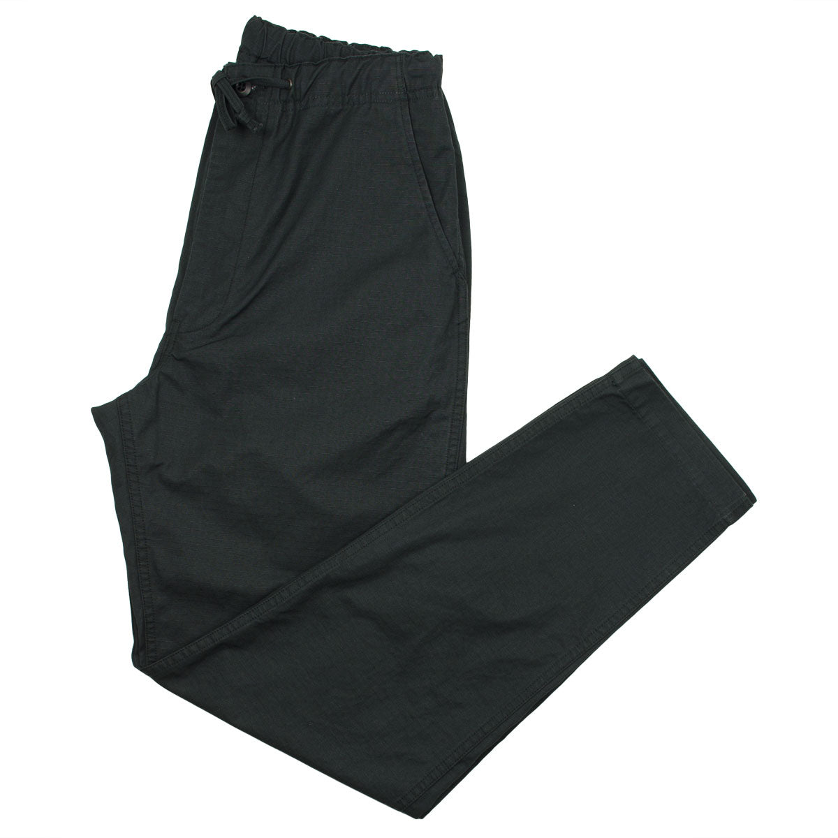 RIPSTOP TEXTURED PANTS - Black