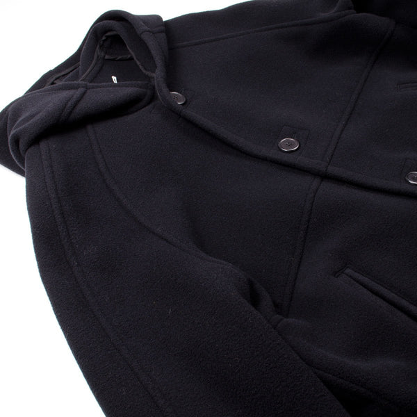 Our Legacy Felt Duffle Coat Black Cocoon Wool