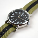 Timex - Weekender - Black / Khaki-Black Nato Strap