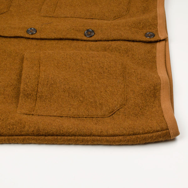 Universal Works Fleece Cardigan, Rust