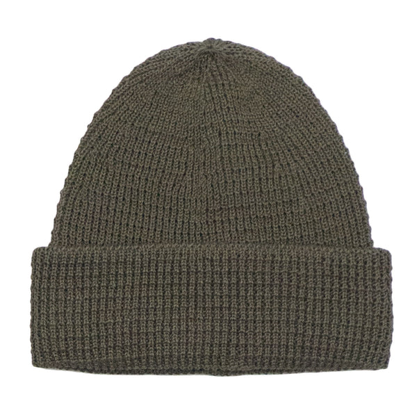 cableami - Linen-liked Finished Cotton Beanie - Olive