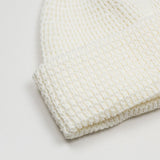 cableami - Linen-liked Finished Cotton Beanie - White