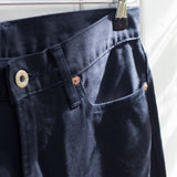 FOB Factory - Bedford Piqué 5 Pocket Trousers - Navy