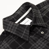Norse Projects - Algot Relaxed Wool Check Shirt - Charcoal Mel.