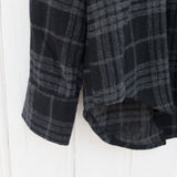 Norse Projects - Algot Relaxed Wool Check Shirt - Charcoal Mel.