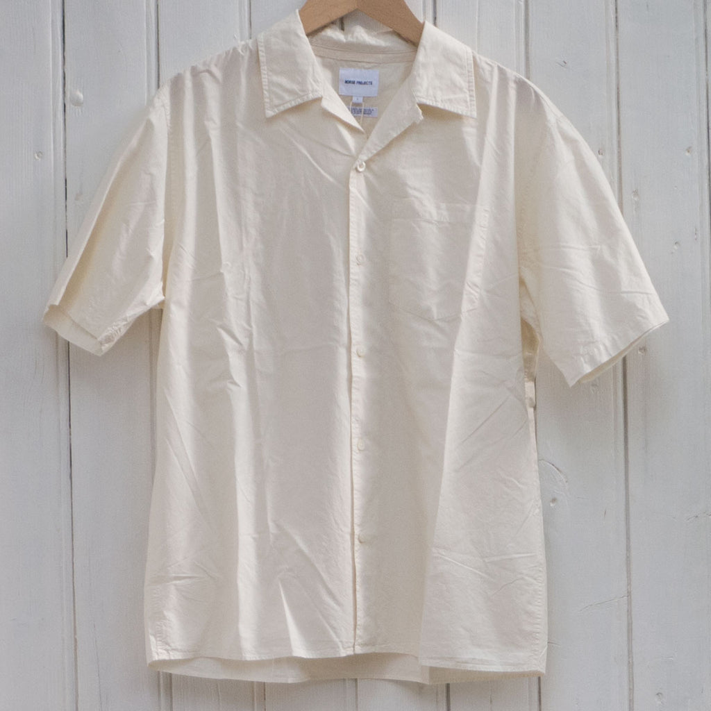 Norse Projects - Carsten Cotton Tencel Shirt - Enamel White