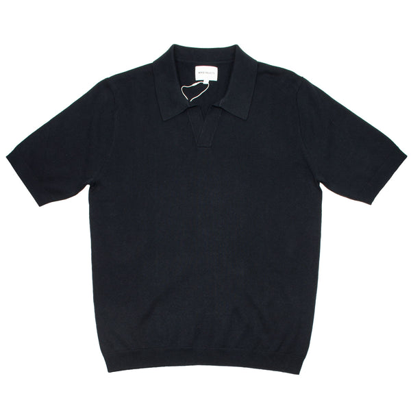Norse Projects - Leif Cotton Linen Polo - Dark Navy