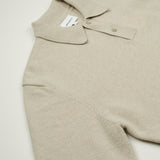 Norse Projects - Marco Merino Lambswool Polo - Oatmeal