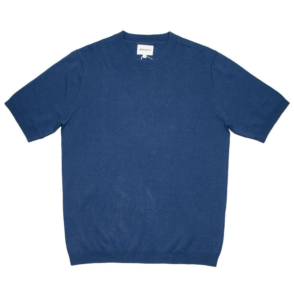 Norse Projects - Rhys Cotton Linen T-shirt - Calcite Blue