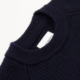 Norse Projects - Roald Wool Cotton Rib Sweater - Dark Navy