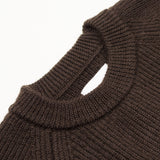 Norse Projects - Roald Wool Cotton Rib Sweater - Espresso