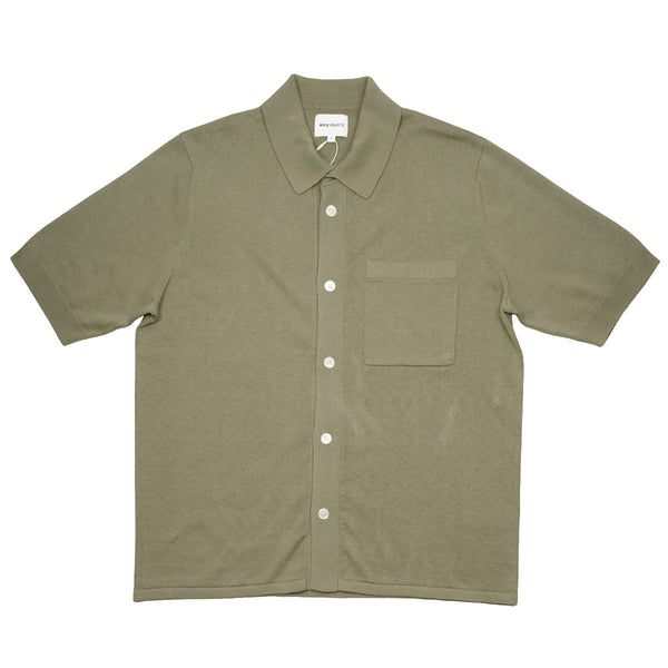 Norse Projects - Rollo Cotton Linen Shirt - Clay