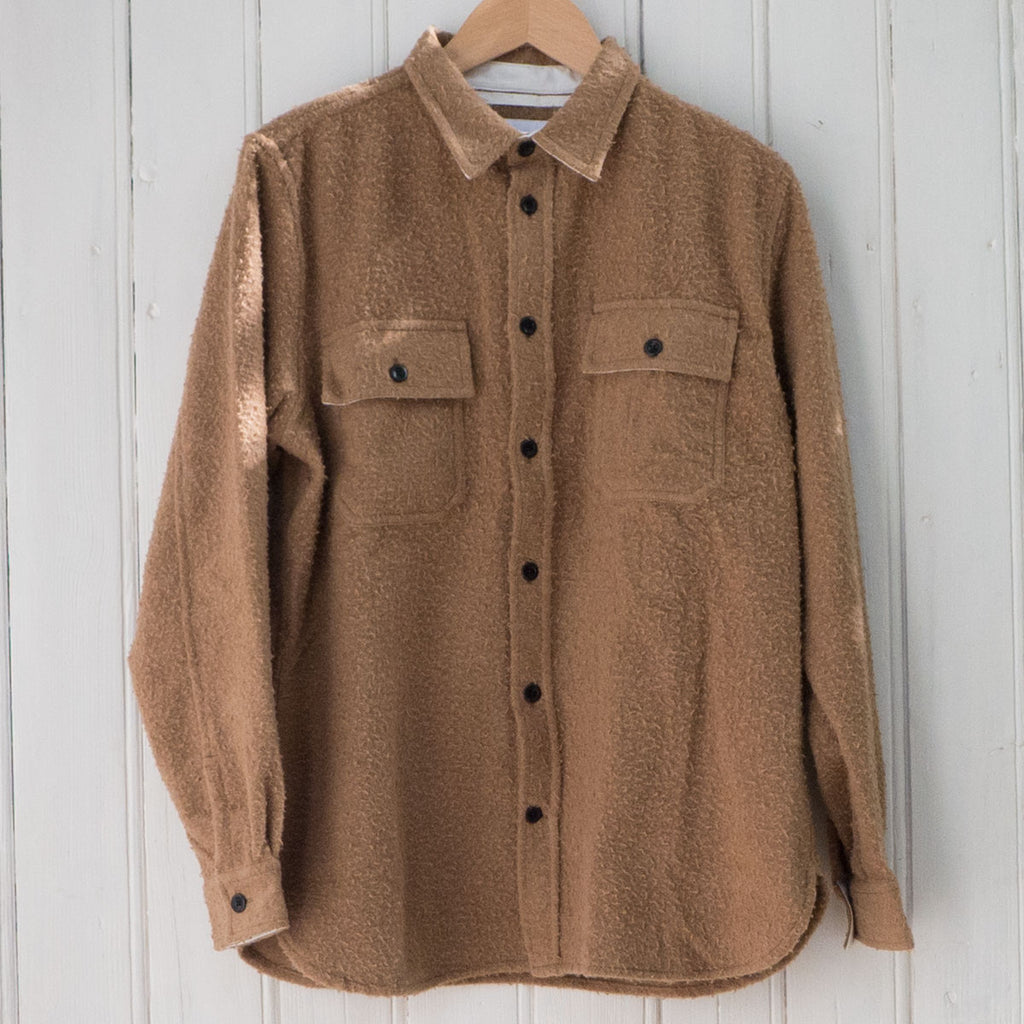 Norse Projects - Silas Textured Cotton Wool Overshirt - Camel