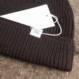 Norse Projects - Wool Cotton Rib Beanie - Espresso