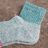 RoToTo - Hemp / Organic Cotton Pile Ankle Socks - Sea Green