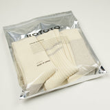 RoToTo - Recycled Cotton/Wool 3-Pack Socks - Off White / Gray