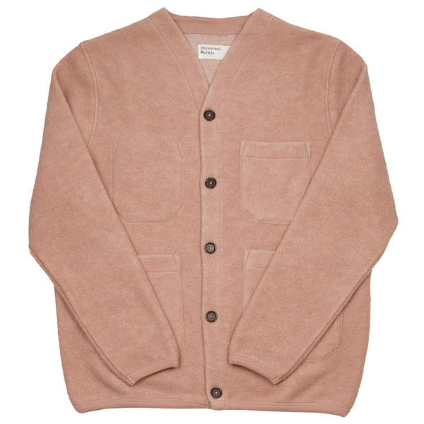 Universal Works - Cardigan Wool Fleece - Pink