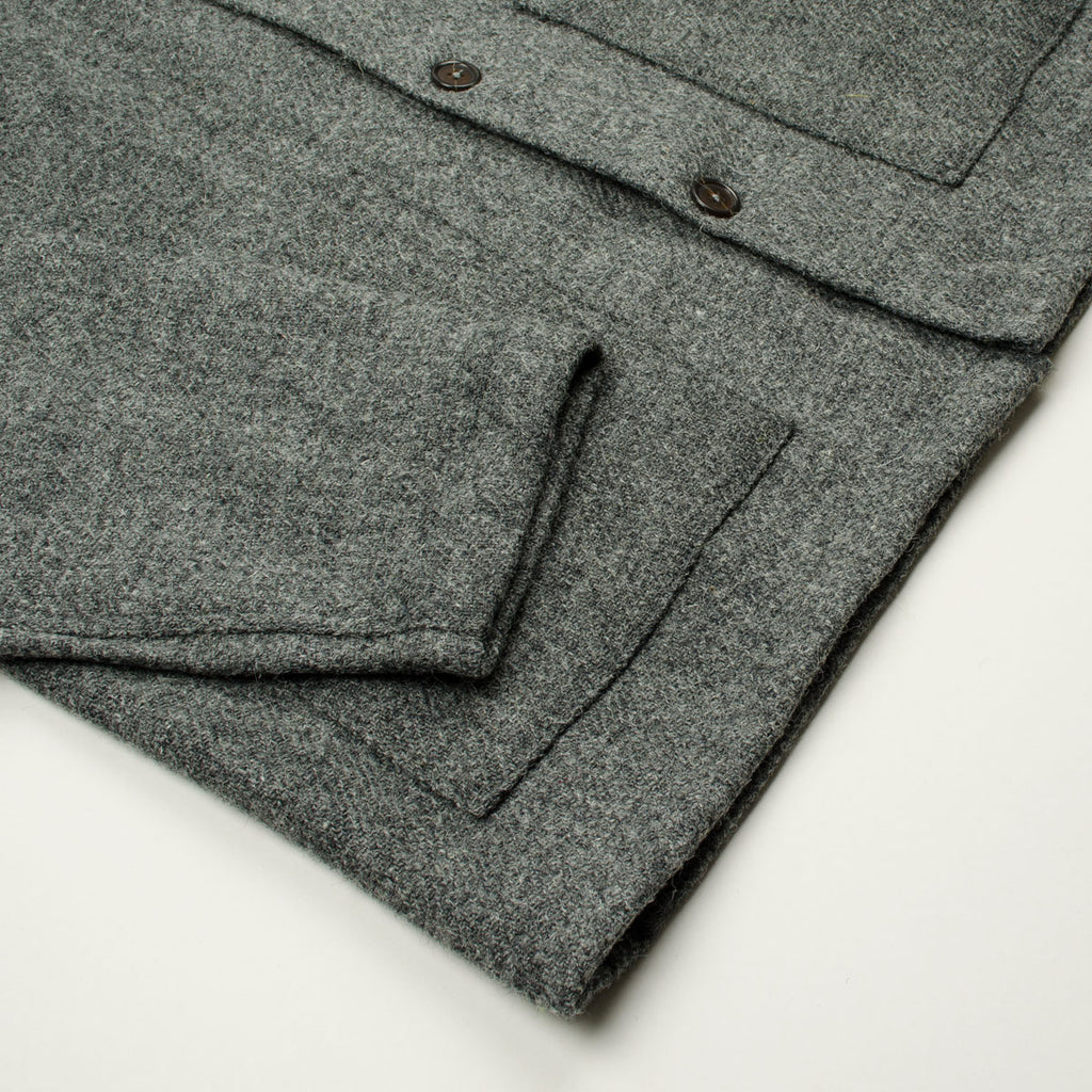 Universal Works - Easy Over Jacket Harris Tweed - Grey
