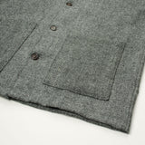 Universal Works - Easy Over Jacket Harris Tweed - Grey
