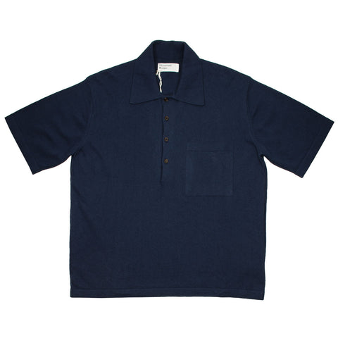 Universal Works - Pullover Knit Shirt Eco Cotton - Indigo