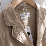 Universal Works - Three Button Jacket Seersucker II - Summer Oak