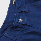 Arpenteur - Eddie Pants Cotton / Linen Sergé - Plain Woad Blue