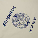 Arpenteur - Graphique Story Service Heavy Jersey T-shirt - Ecru