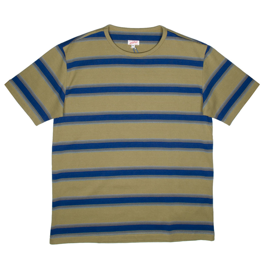 Arpenteur - Match T-shirt - Sand / Quadruple Blue