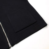 Arpenteur - Roscoff Zipped Cardigan - Black Wool Milano Knit